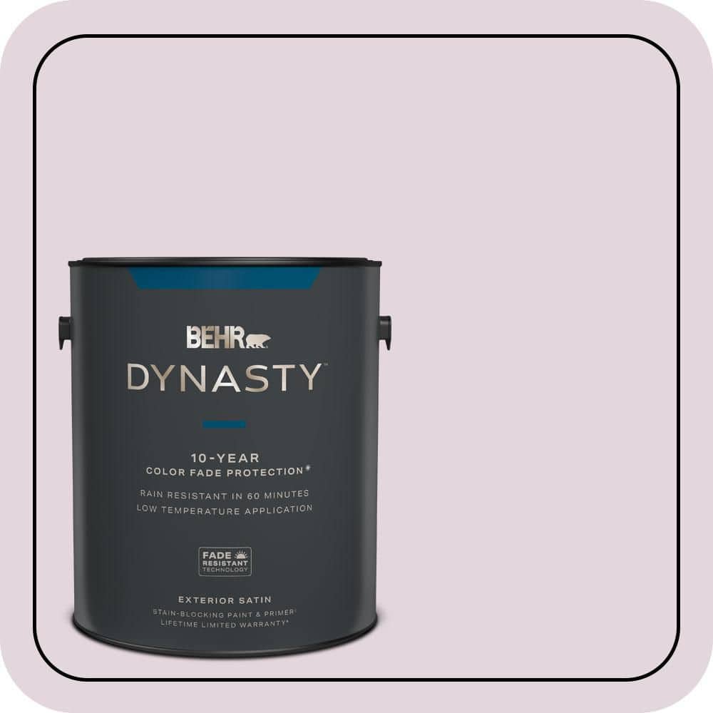 BEHR DYNASTY 1 gal. #S110-1 Secret Scent Satin Enamel Exterior Stain-Blocking Paint & Primer