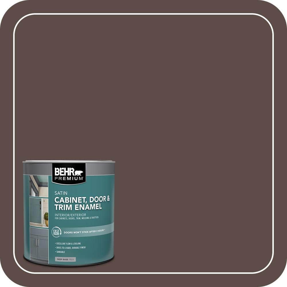BEHR PREMIUM 1 qt. #MQ2-35 Cabin in the Woods Satin Enamel Interior/Exterior Cabinet, Door & Trim Paint (1)