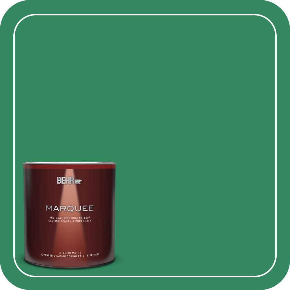 BEHR MARQUEE 1 qt. #P420-6 Exquisite Emerald Matte Interior Paint & Primer