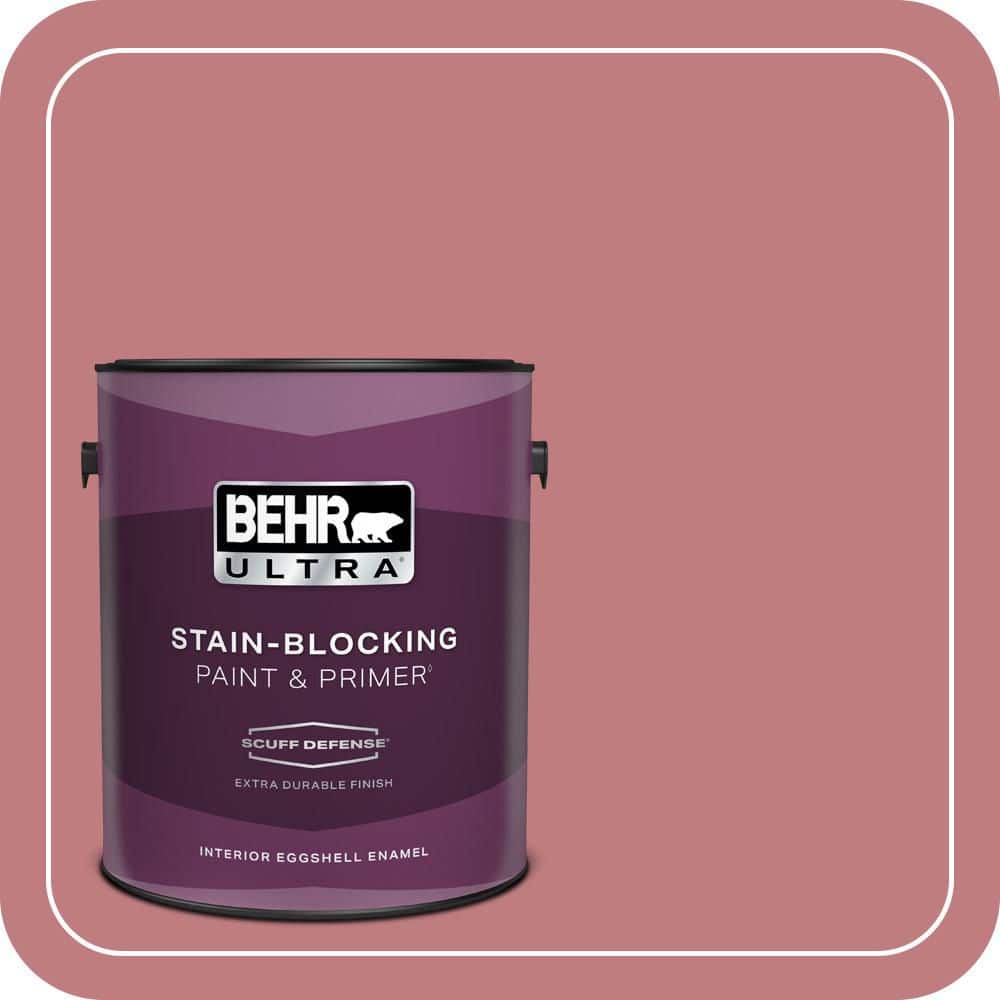 BEHR ULTRA 1 gal. #MQ1-12 Chick Flick Extra Durable Eggshell Enamel Interior Paint & Primer