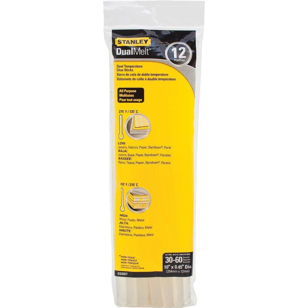 Stanley 7/16 in. x 10 in. Dual Temp Glue Sticks (12 Pack) (2)