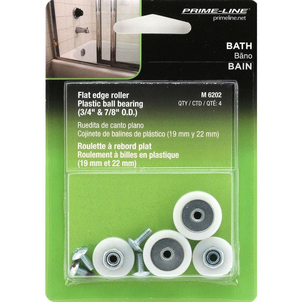 Prime-Line 3/4 in. and 7/8 in. Tub Rollers (4-Pack) (3)