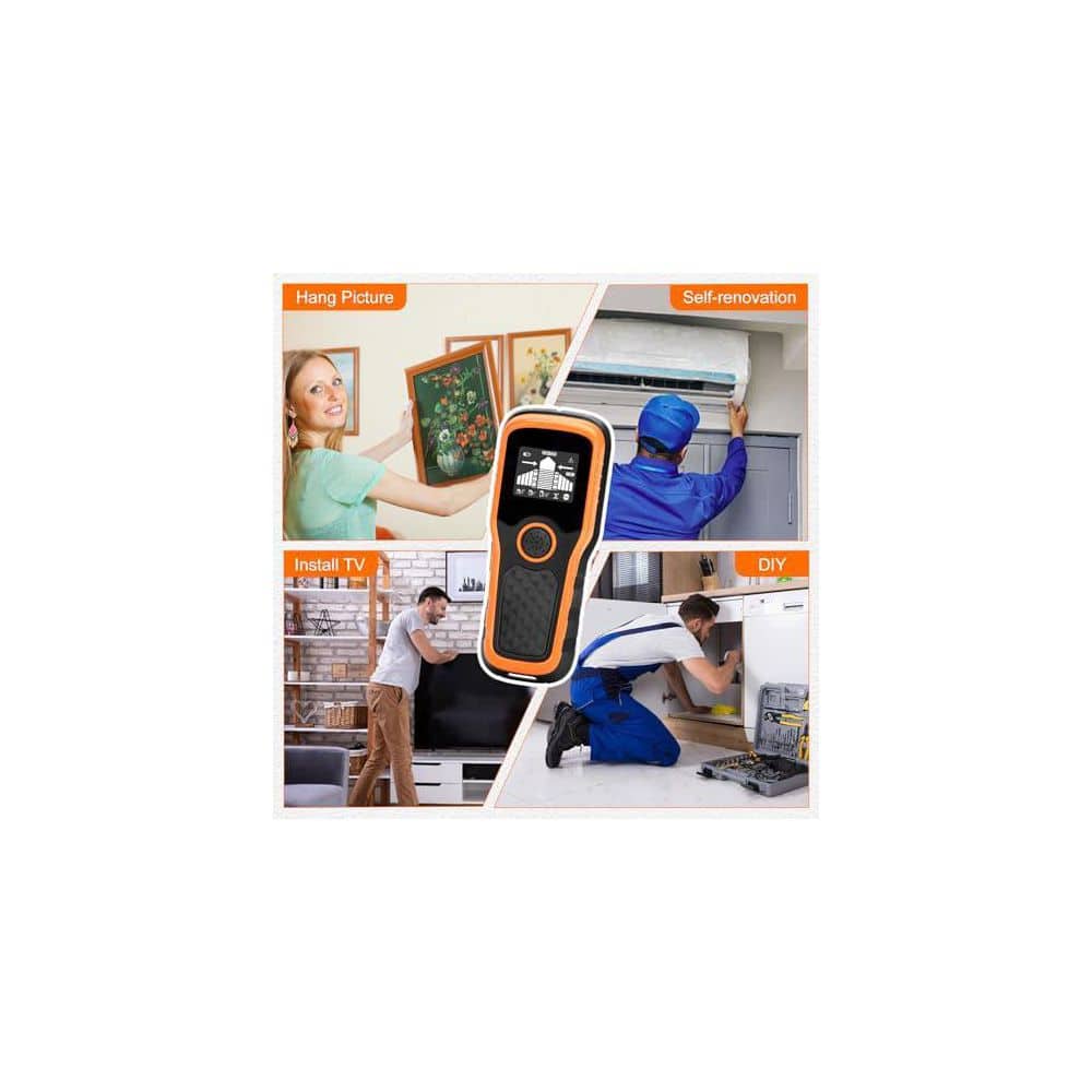 Unbranded 5 in 1 Stud Finder Wall Scanner with High-Definition LCD and Audible Alarm for Metal Studs AC Wire Pipe Detection (2)