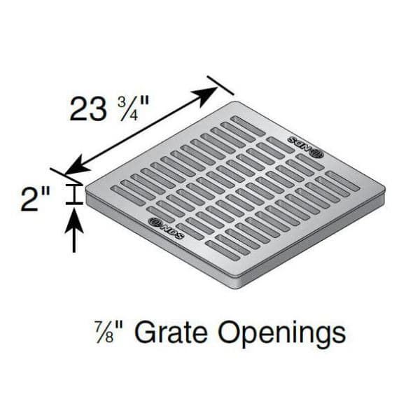 NDS 24 in. Square Drainage Catch Basin Grate Black (4)