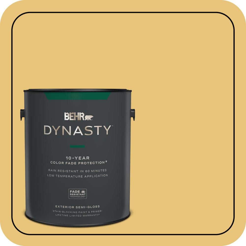 BEHR DYNASTY 1 gal. #MQ4-13A Celebration Semi-Gloss Enamel Exterior Stain-Blocking Paint & Primer