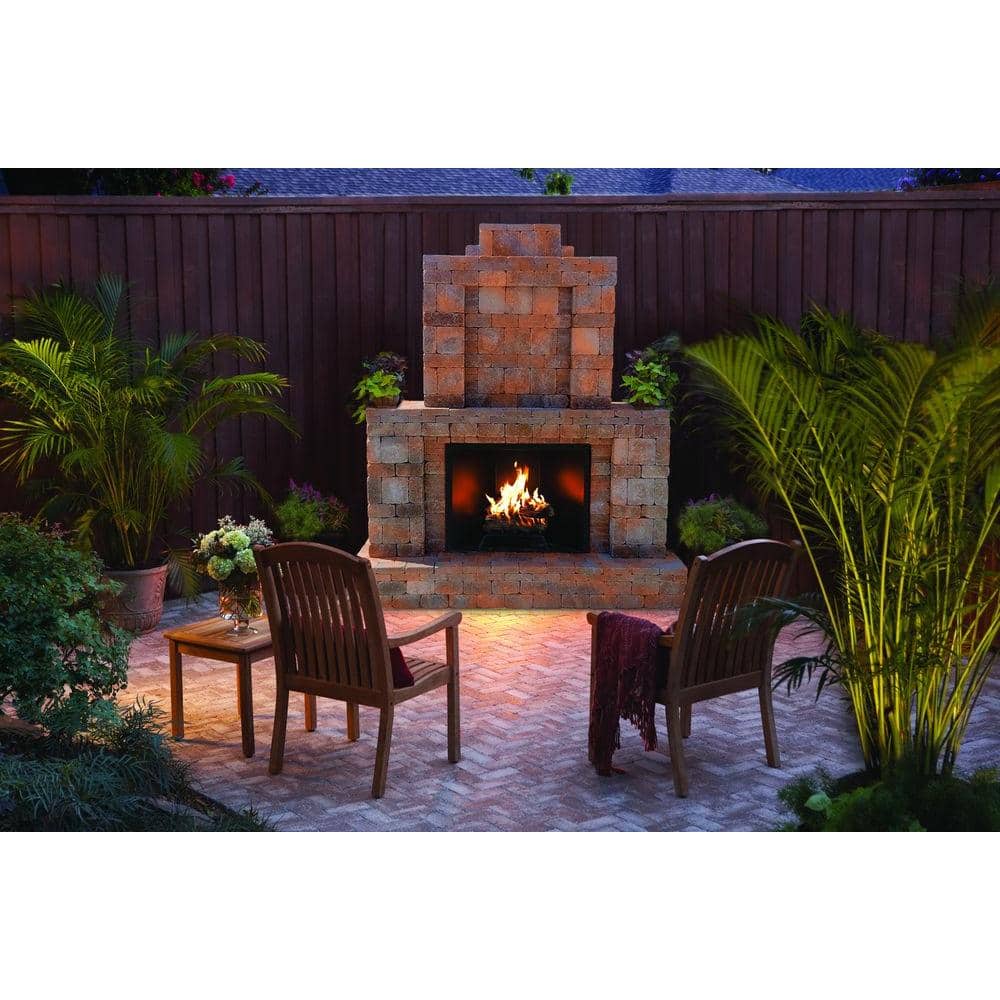 Pavestone 40 in. x 36 in. x 60 in. Outdoor Fireplace Insert Kit (2)