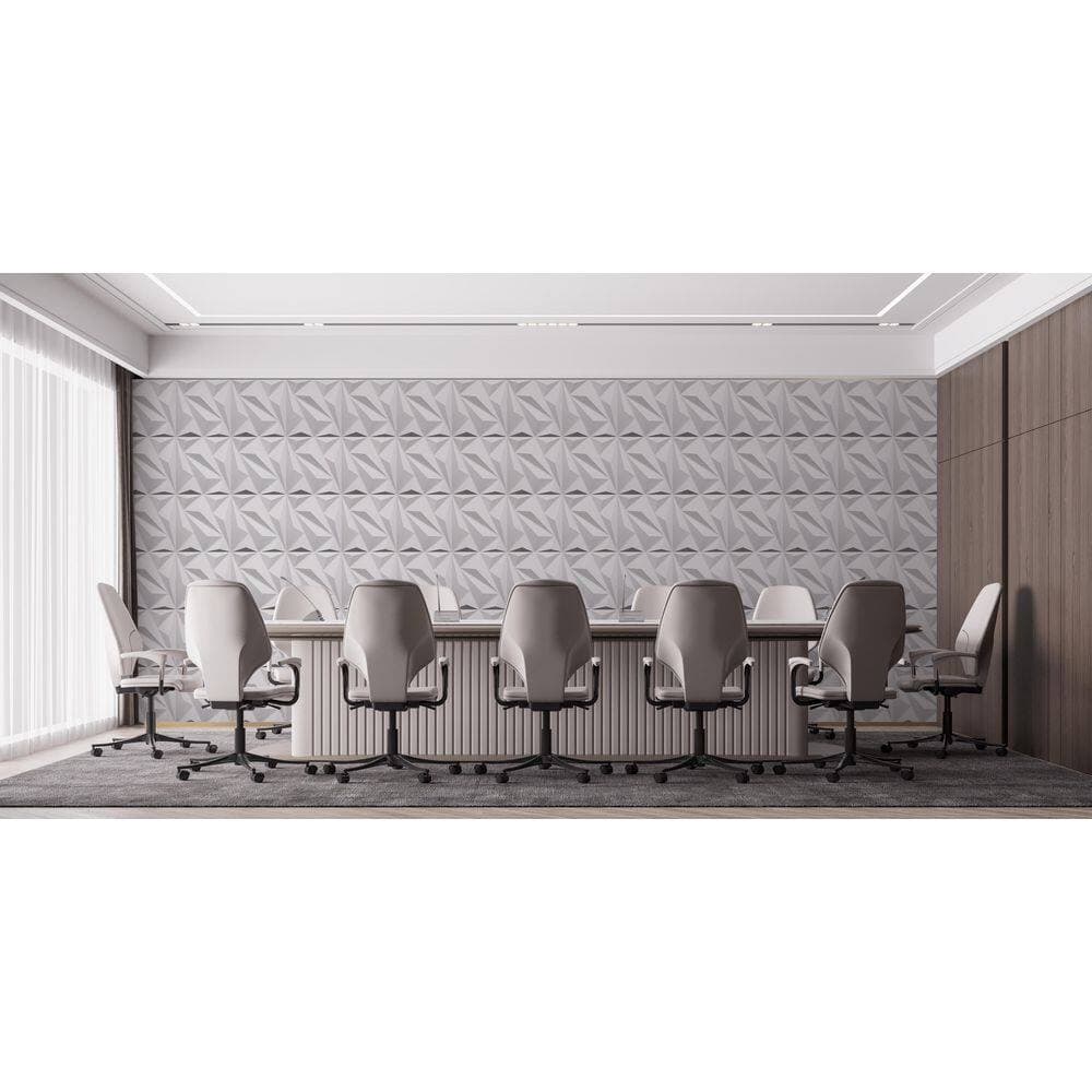 Dundee Deco Falkirk Ross 2/25 in. 19.7 in. 19.7 in. PVC Diamond 3D Decorative Wall Panel (3)