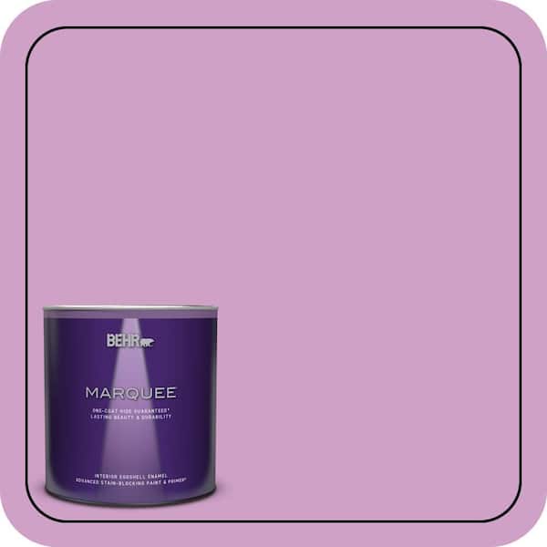 BEHR MARQUEE 1 qt. #670B-4 Geranium Bud Eggshell Enamel Interior Paint & Primer (2)