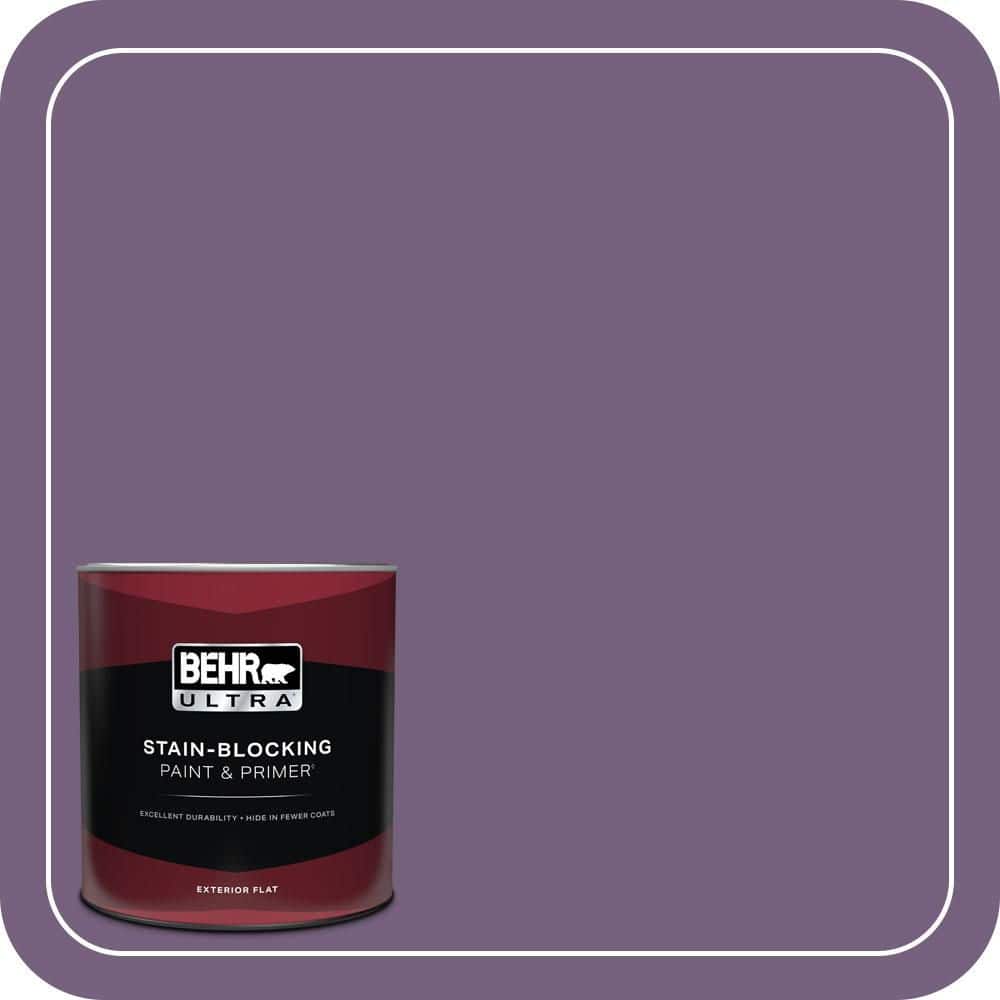 BEHR ULTRA 1 qt. #660D-6 Zinfandel Flat Exterior Paint & Primer