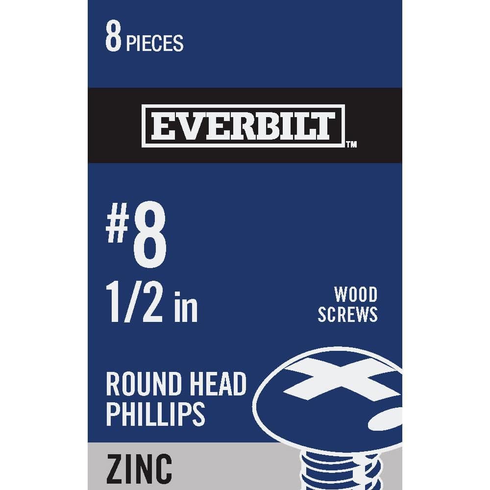 Everbilt # . Zinc Plated Phillips Round Head Wood Screw (1)