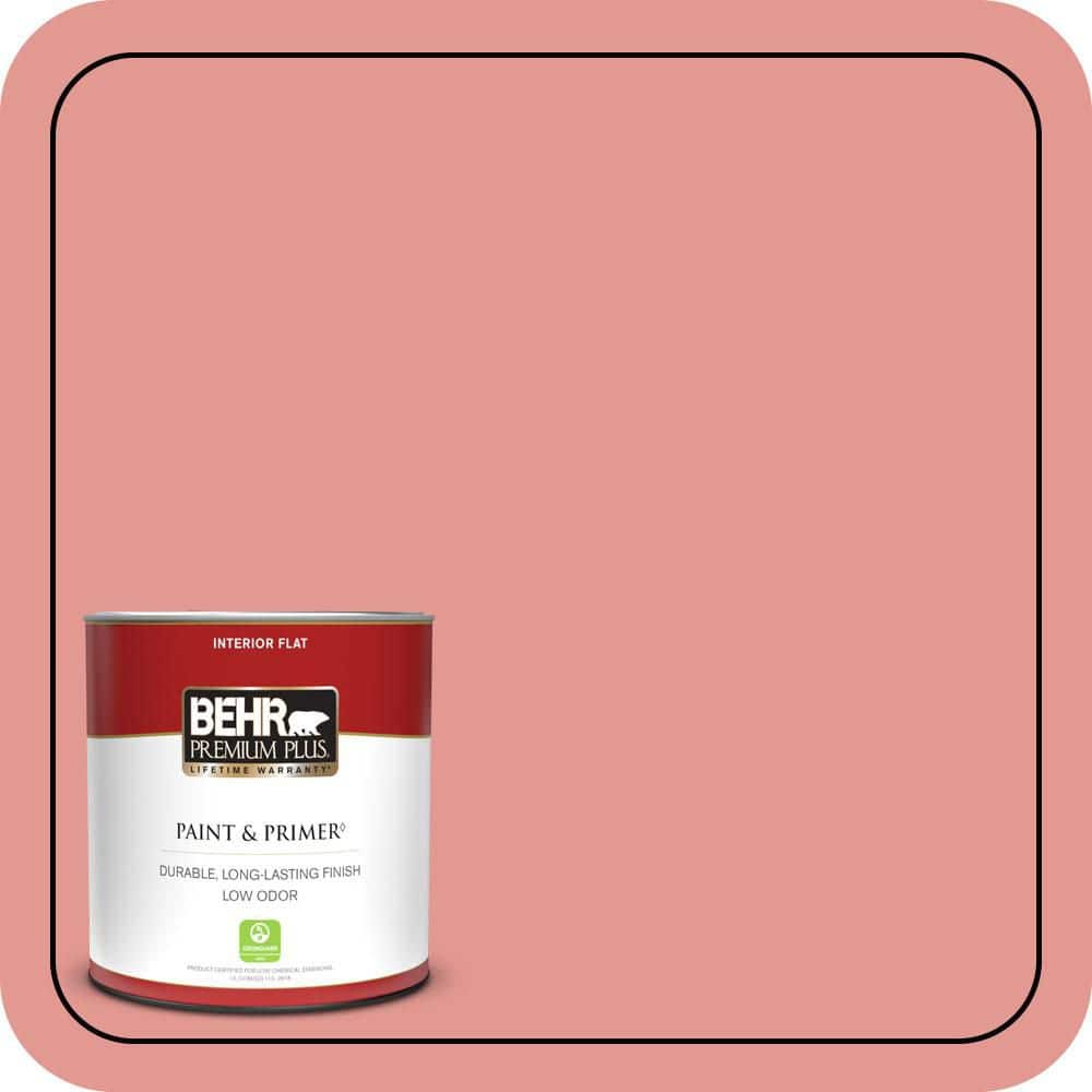 BEHR PREMIUM PLUS #160D-4 Strawberry Rose Enamel Low Odor & Primer (1)