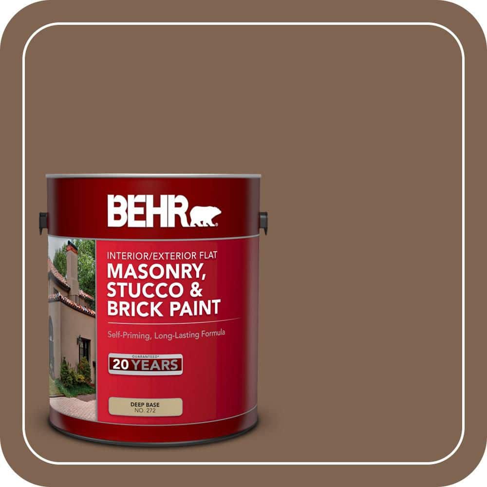 BEHR 1 gal. #N240-7 Joshua Tree Flat Interior/Exterior Masonry, Stucco and Brick Paint (1)