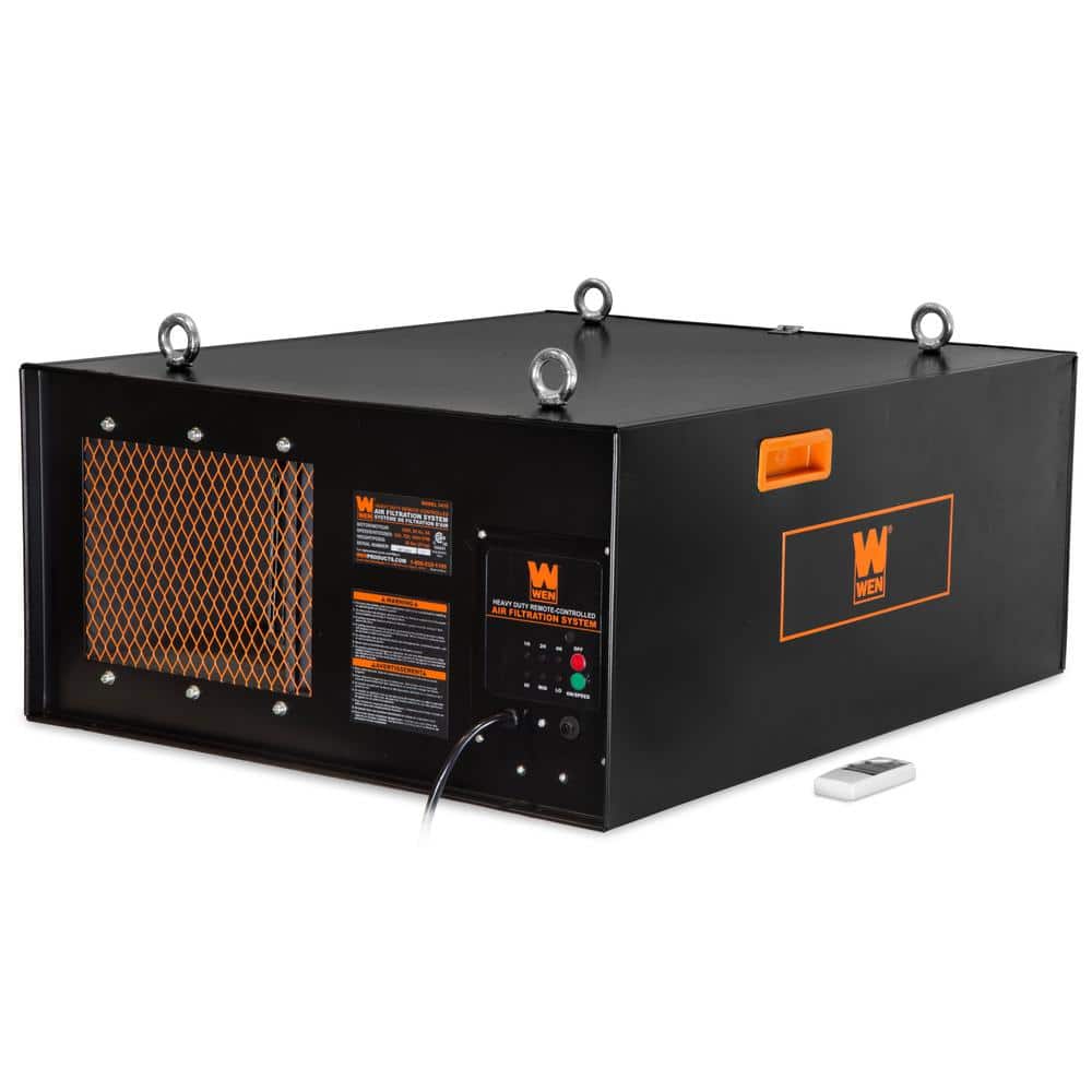 WEN 4.2 Amp 3-Speed Remote-Controlled Industrial-Strength Air Filtration System (750/950/1270 CFM)