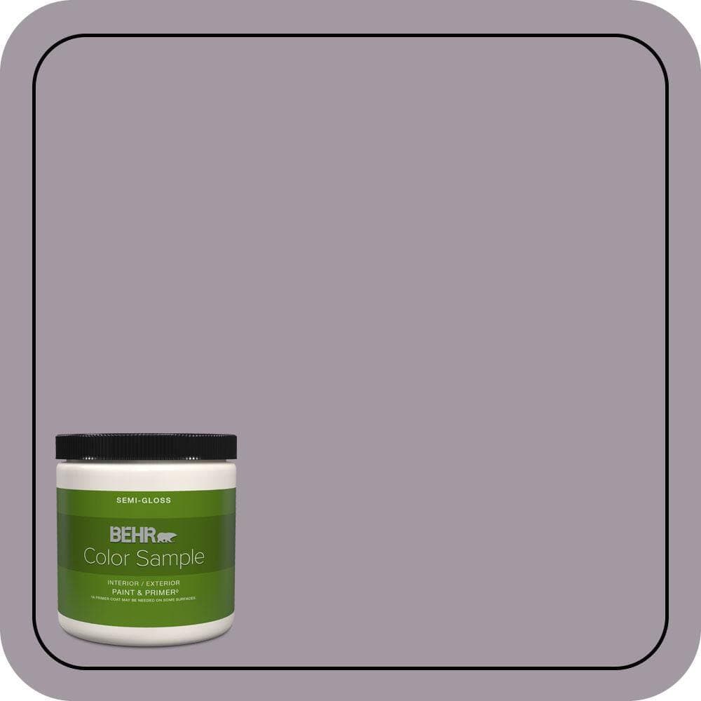 BEHR PREMIUM PLUS 8 oz. #N570-3 Art Nouveau Glass Semi-Gloss Interior/Exterior Paint & Primer Color Sample