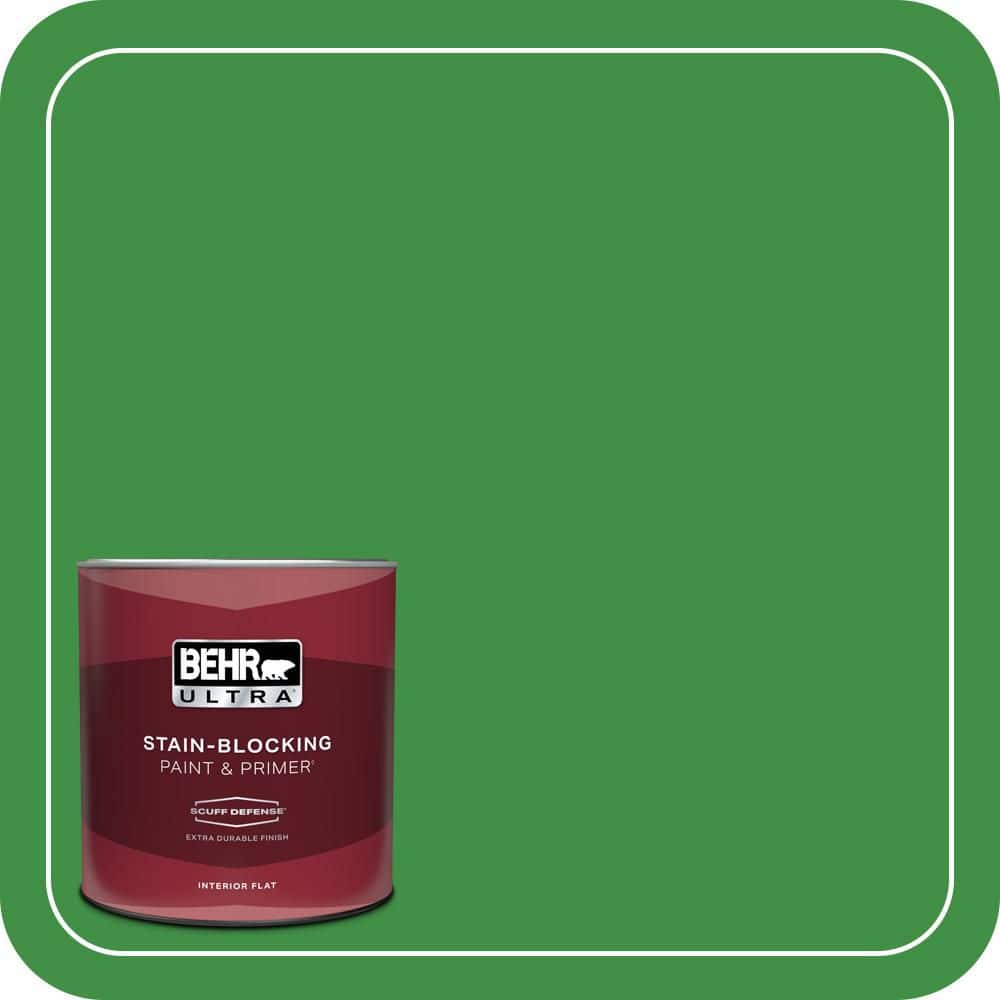 BEHR ULTRA 1 qt. #P390-7 Park Picnic Extra Durable Flat Interior Paint & Primer