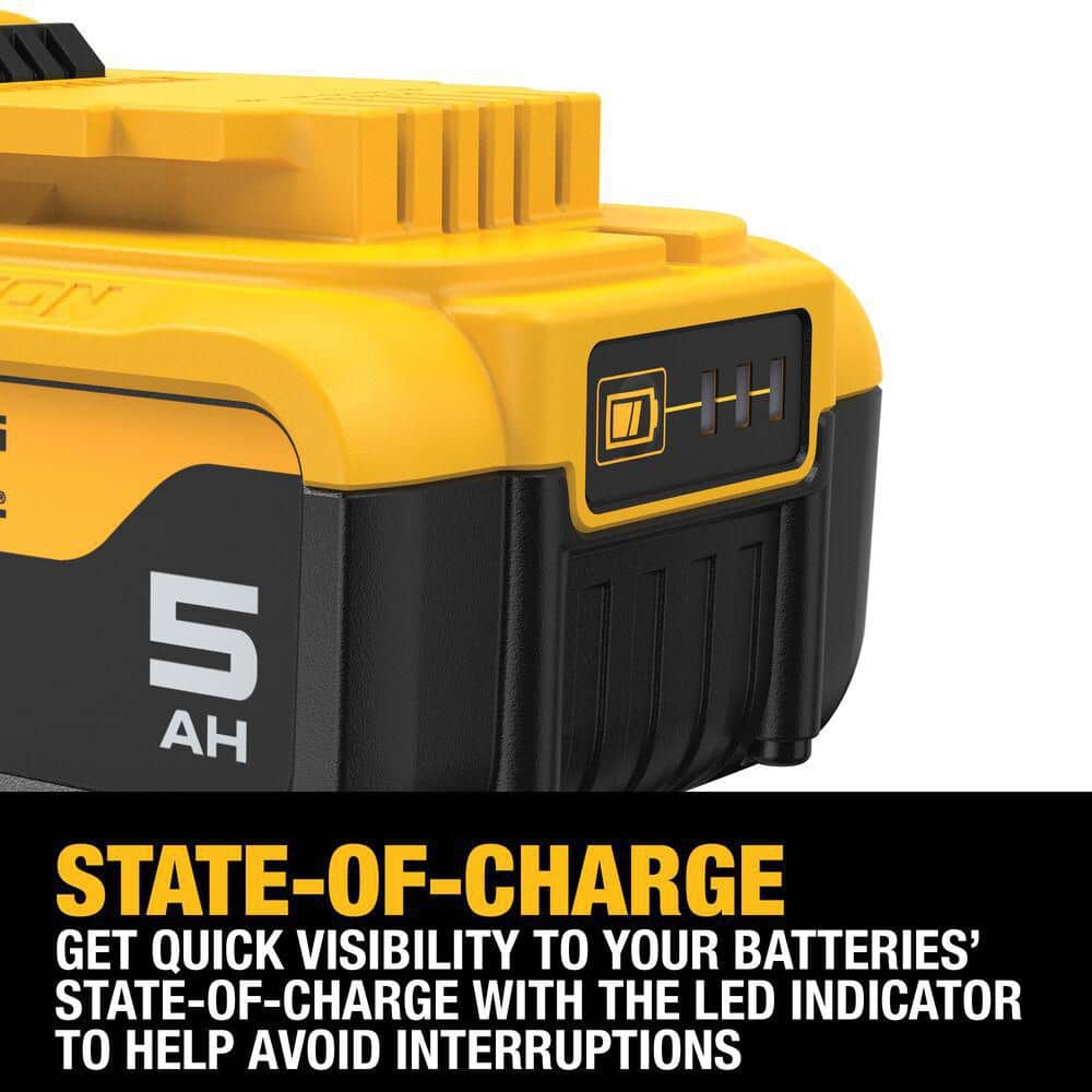 DEWALT 20V MAX Lithium-Ion 5.0Ah Battery (2-Pack) (3)
