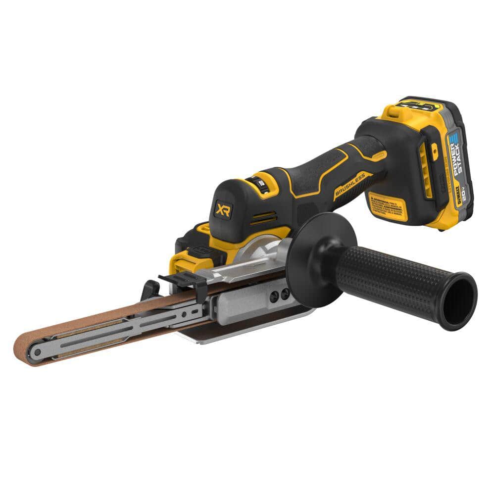 DEWALT 20-Volt MAX XR Lithium-Ion 18 in. Cordless Bandfile Kit with 1.7 Ah Battery, Charger and (2) 80 Grit Belts (1)