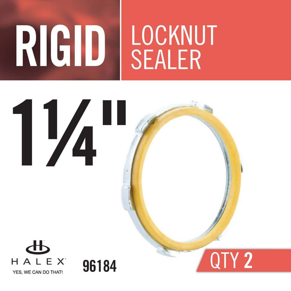 Halex 1-1/4 in. Rigid Sealer Conduit Locknuts (2-Pack) (4)