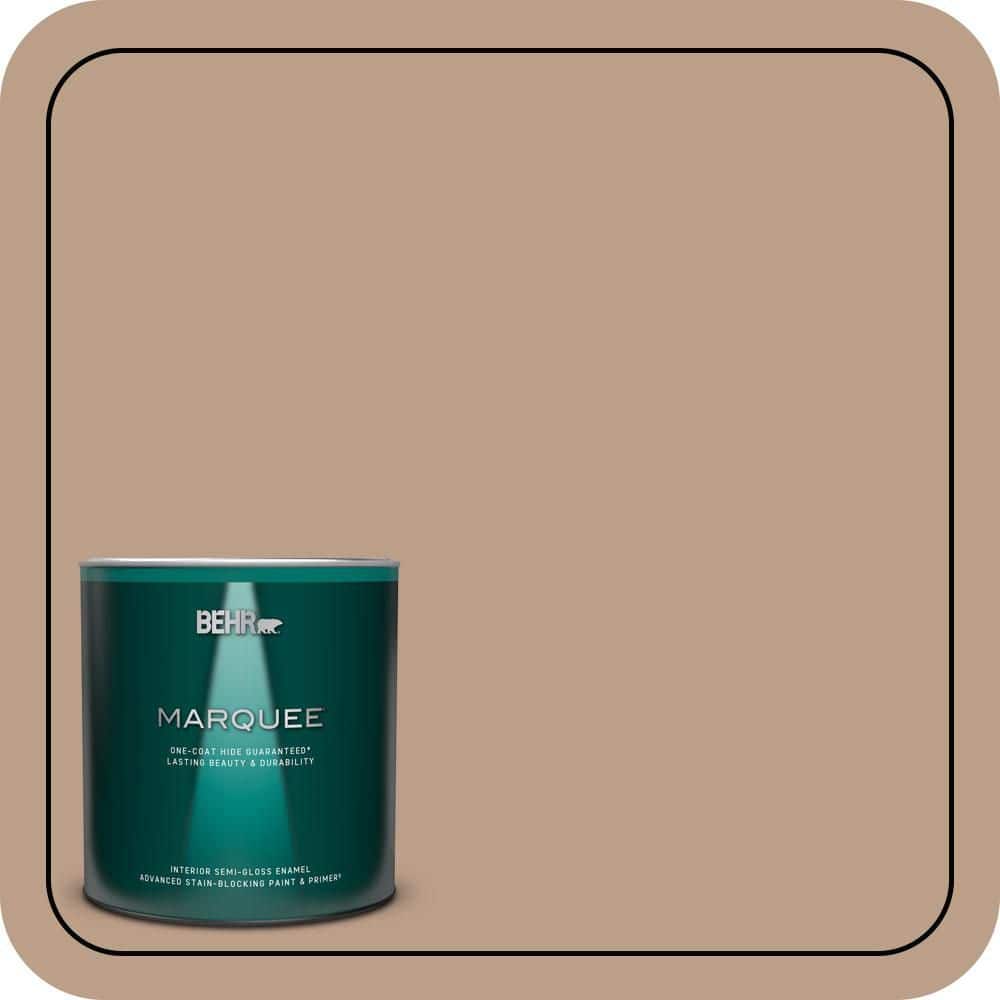 BEHR MARQUEE 1 qt. #N240-4 Sierra One-Coat Hide Semi-Gloss Enamel Interior Paint & Primer