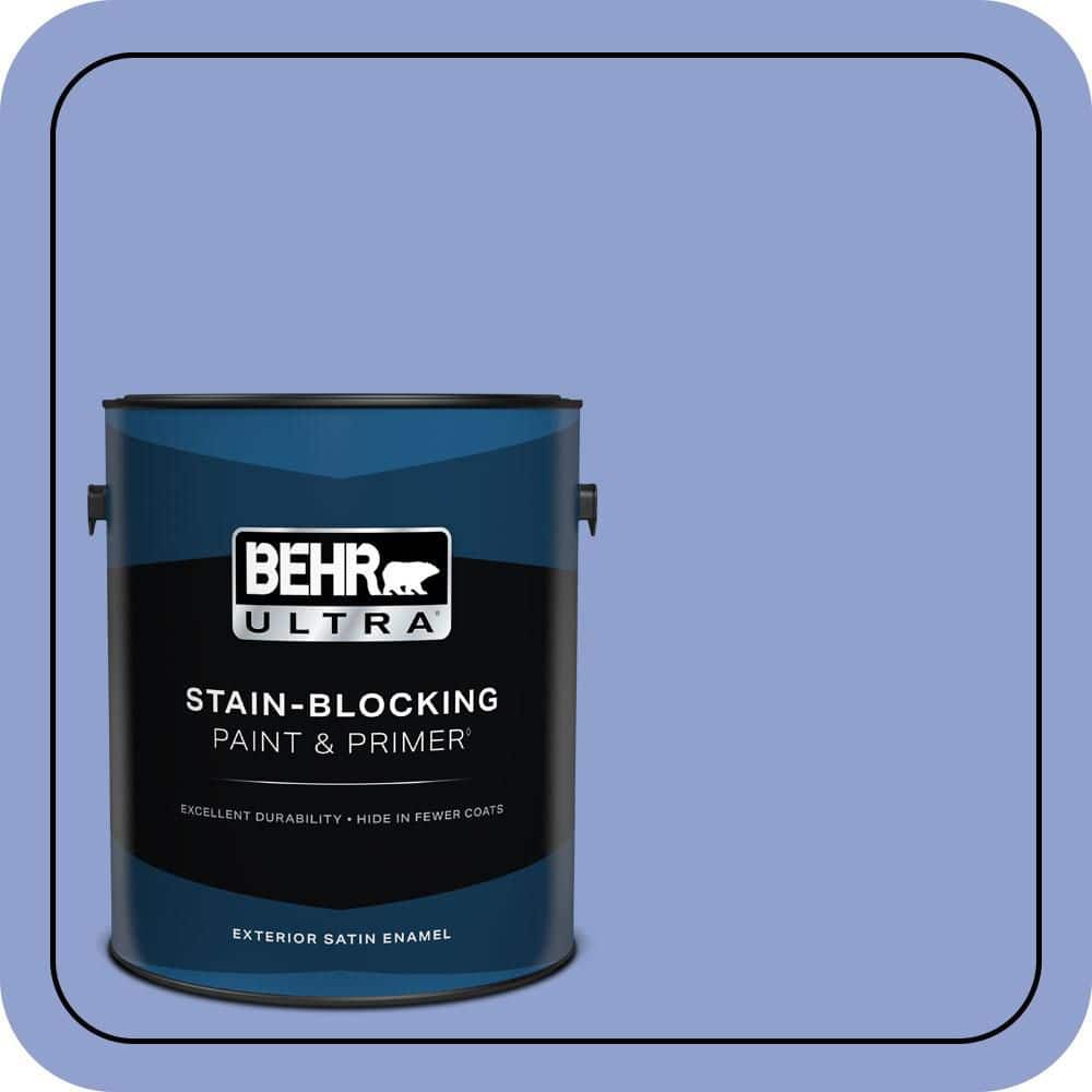 BEHR ULTRA 1 gal. #600B-4 Pageant Song Satin Enamel Exterior Paint & Primer