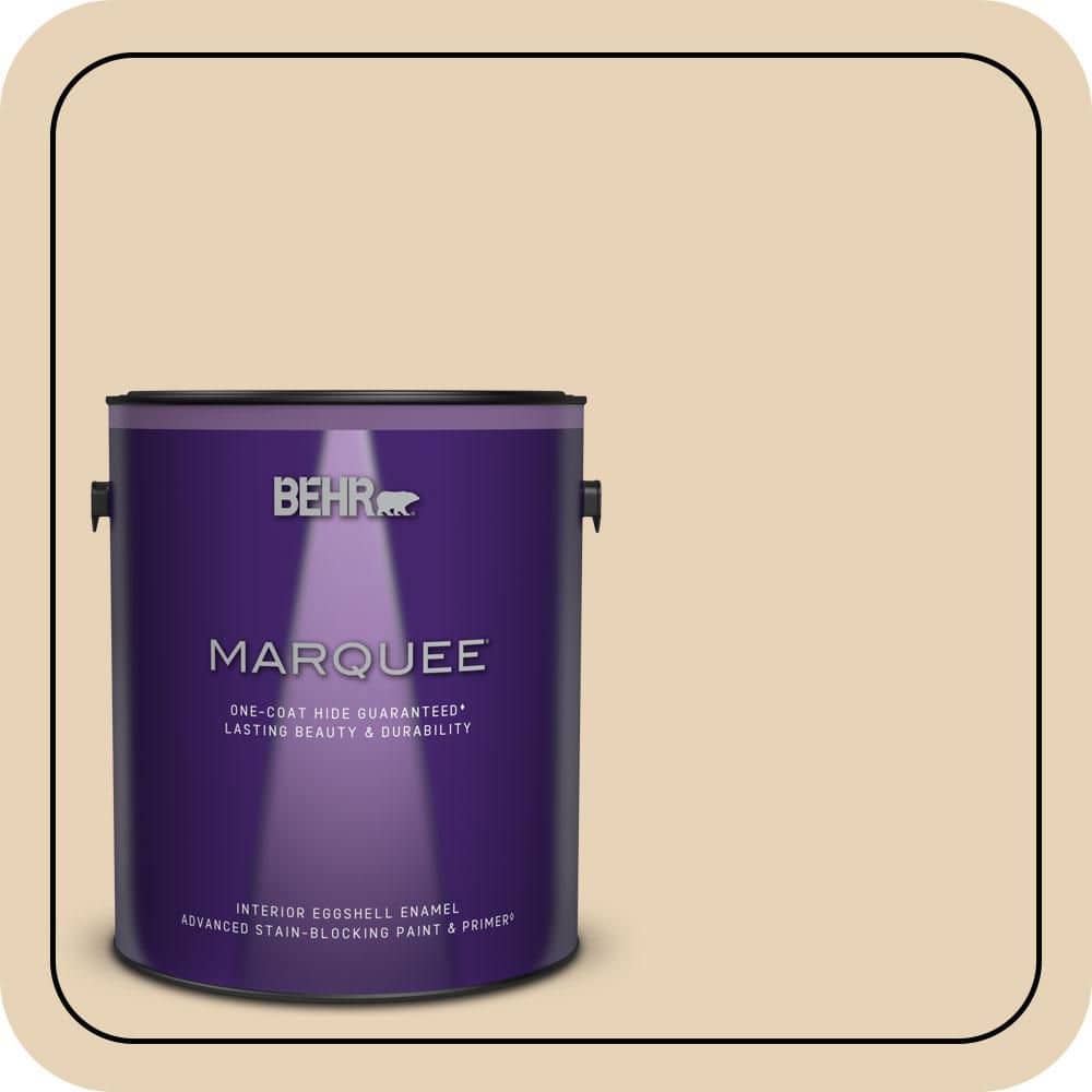 BEHR MARQUEE 1 gal. #T11-18 Aebleskiver Eggshell Enamel Interior Paint & Primer
