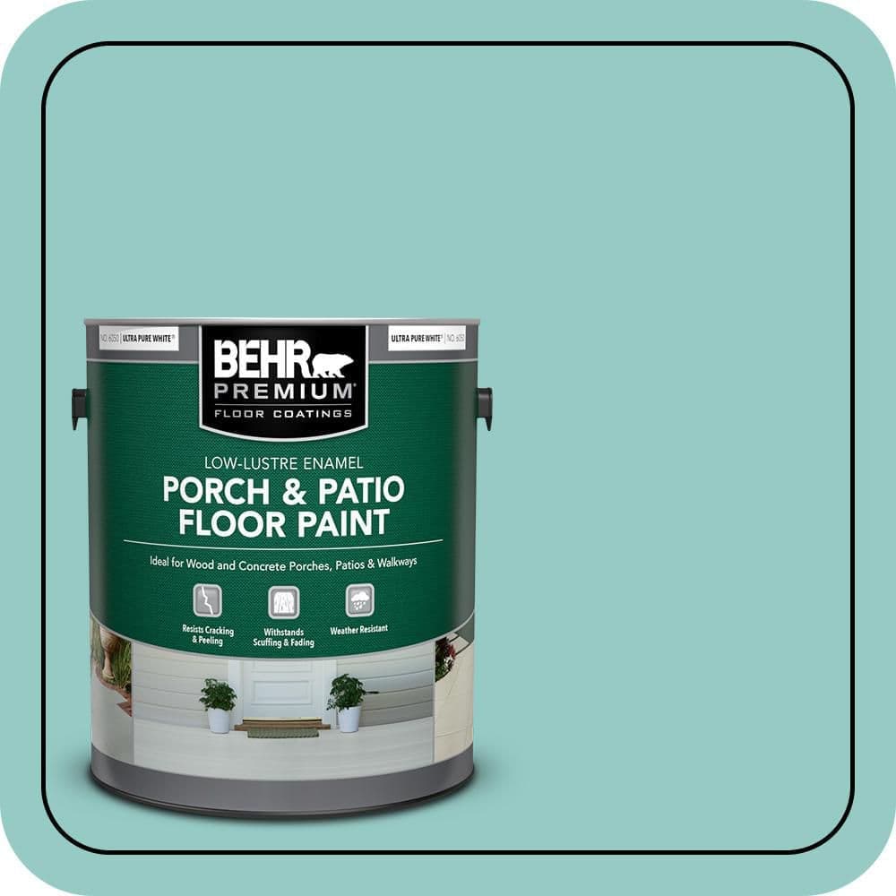 BEHR PREMIUM #500D-4 Low-Lustre Enamel Interior/Exterior Porch and Patio Floor Paint (1)