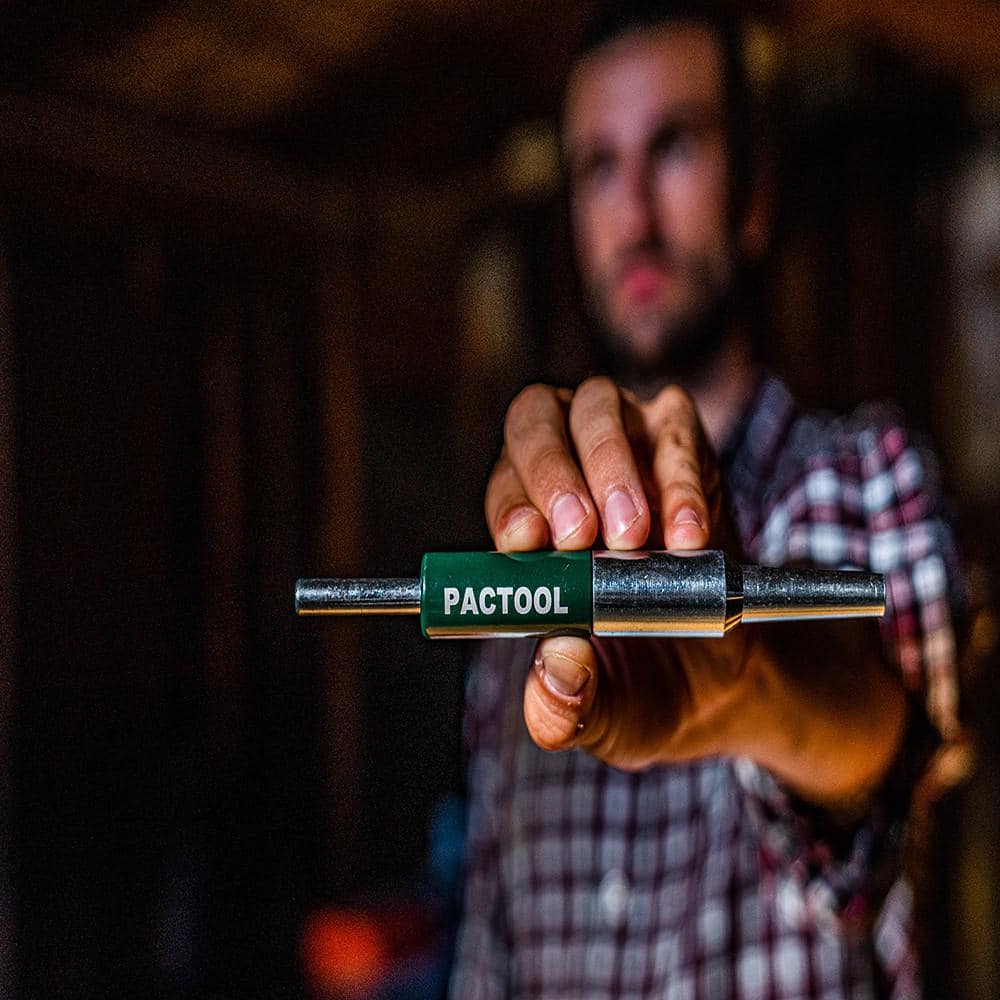 PacTool 0.75 in. x 6.68 in. Steel Nail Punch Perfect for Use with Soffit Fascia and Other Trim (3)