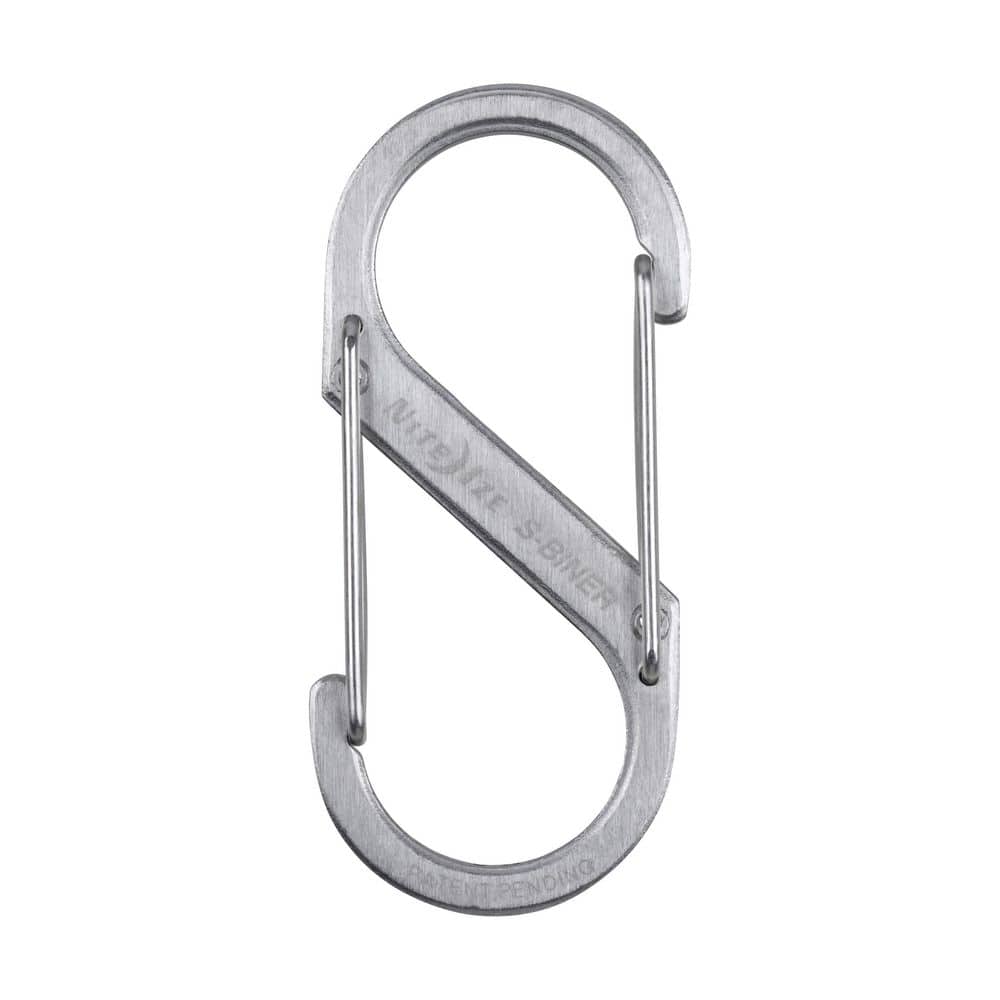 Nite Ize S-Biner Stainless Steel Dual Carabiner #3 in Stainless/Black (3-Pack) (2)