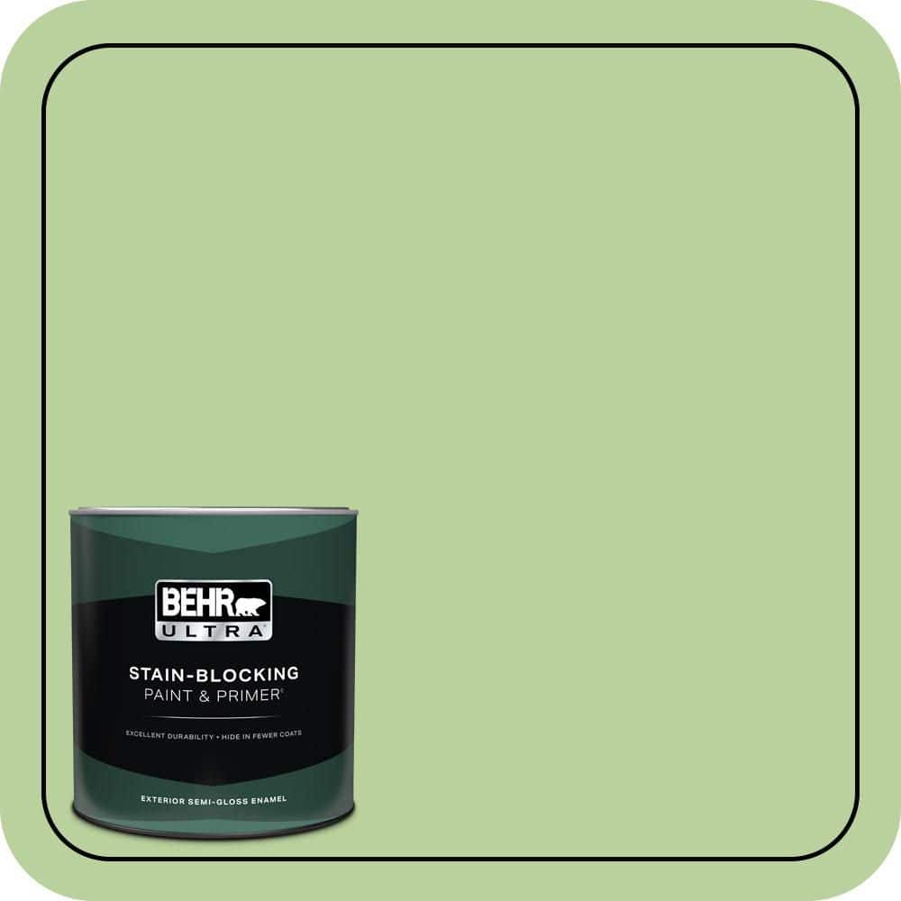 BEHR ULTRA 1 qt. #P380-4 Four Leaf Clover Semi-Gloss Enamel Exterior Paint & Primer
