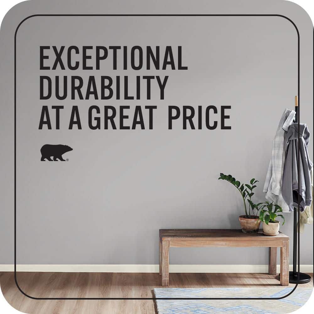 BEHR PREMIUM PLUS #N520-3 Flannel Gray Enamel EcoMix Plant-Based & Primer (4)