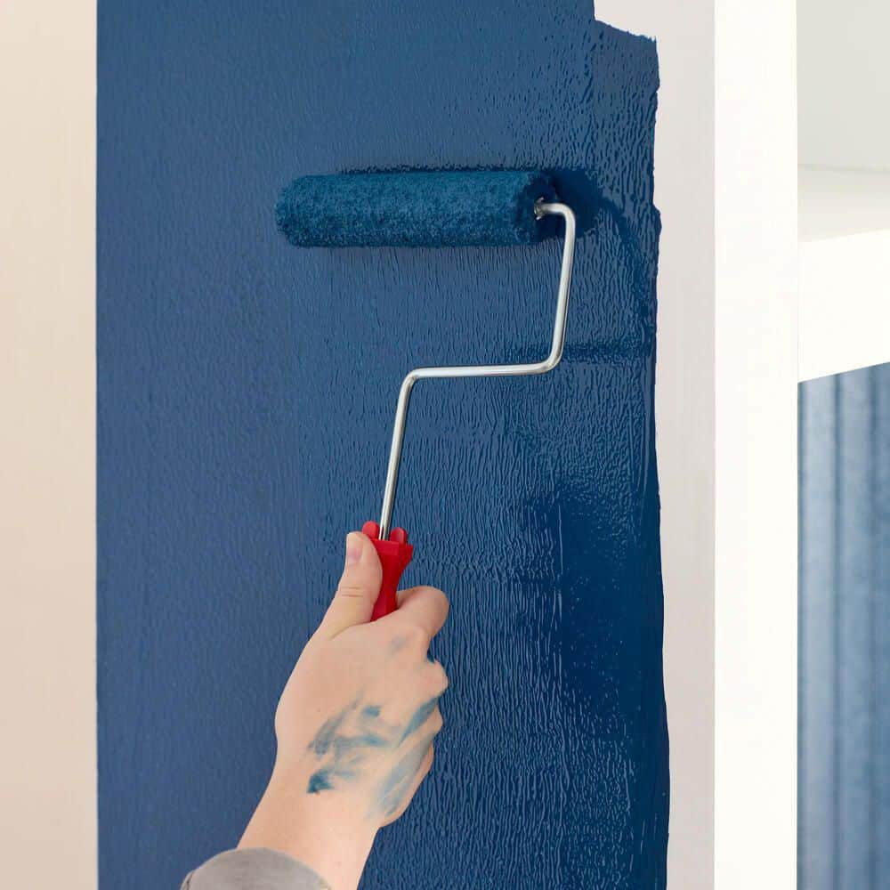 PRIVATE BRAND UNBRANDED Better 6 in. x 1/2 in. High-Density Knit Mini Paint Roller Cover with Frame (4)