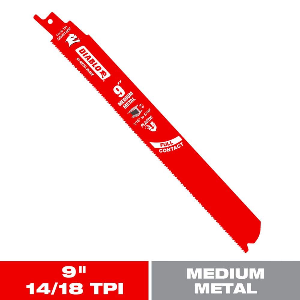 DIABLO 6/12 TPI Bi- Reciprocating Saw Blades for Nail-Embedded