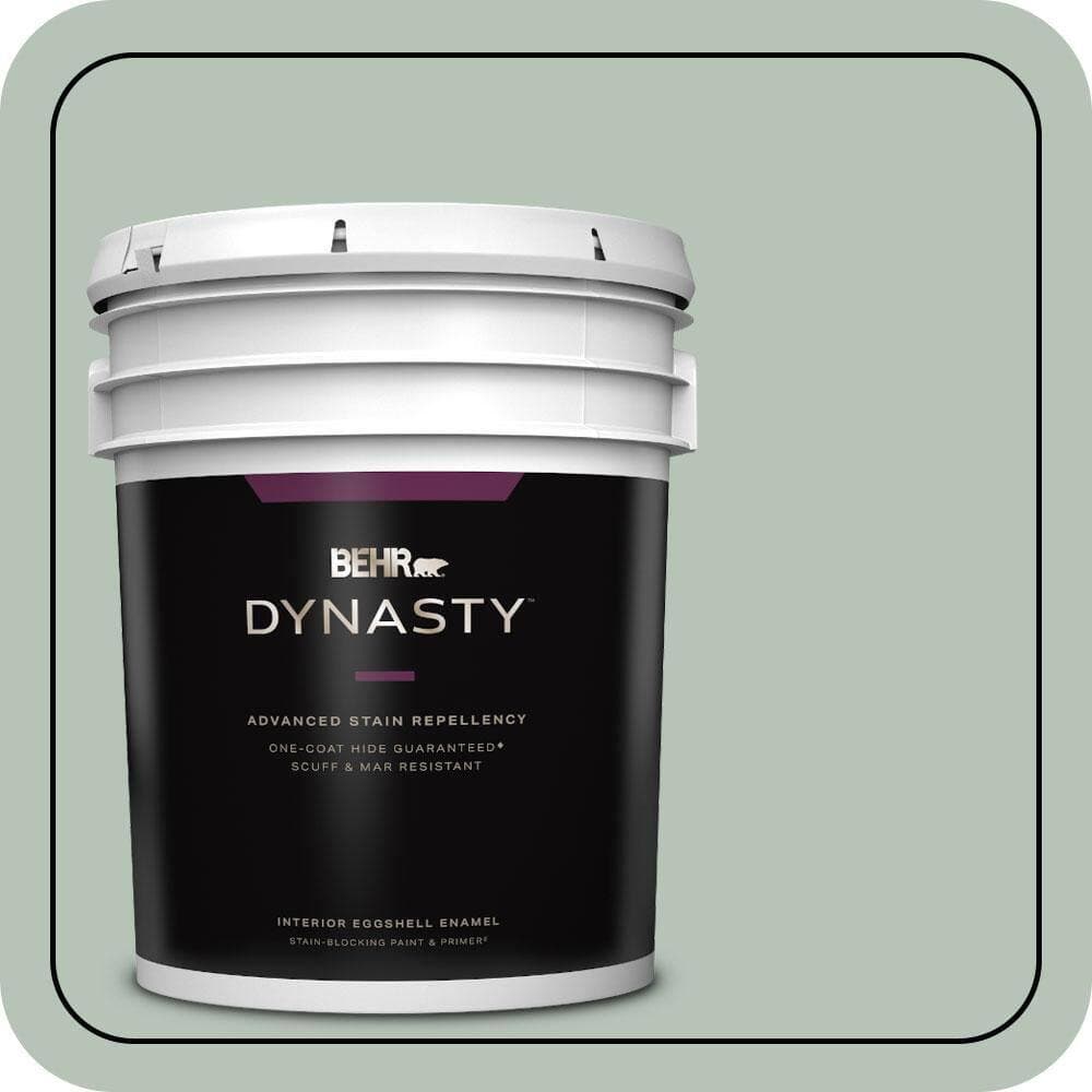 BEHR DYNASTY 5 gal. #MQ6-18 Recycled Glass One-Coat Hide Eggshell Enamel Interior Stain-Blocking Paint & Primer