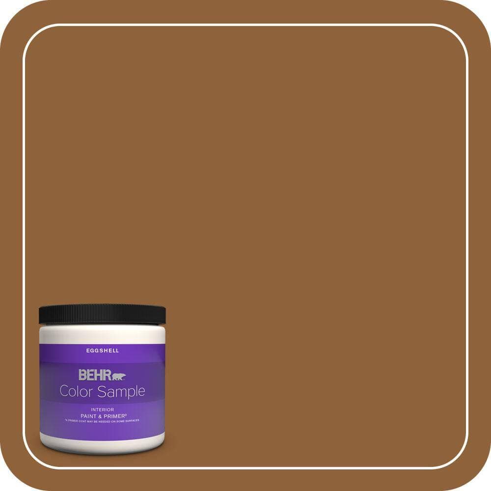 BEHR PREMIUM PLUS 8 oz. #S250-7 Moroccan Spice Eggshell Enamel Interior Paint & Primer Color Sample