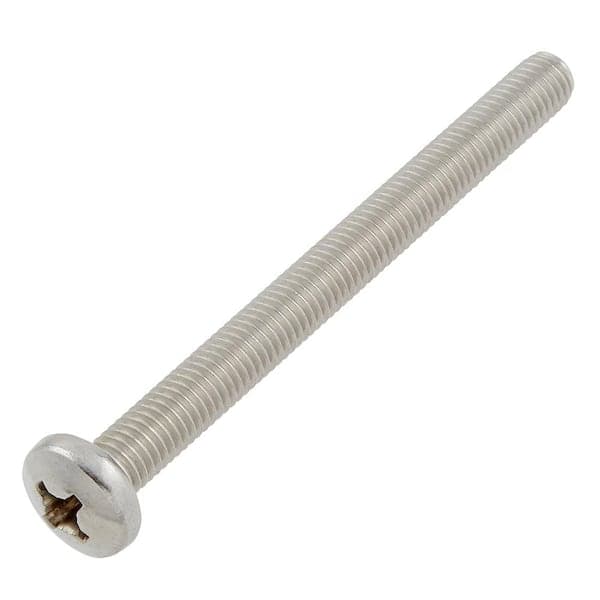 Everbilt M8-1.25x90mm Stainless Steel Pan Head Phillips Drive Machine Screw 1-Piece (2)