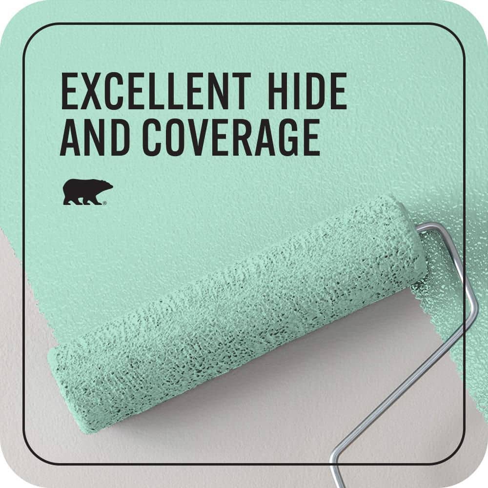 BEHR PREMIUM PLUS #P420-2 Crystal Rapids Enamel Interior/Exterior Paint & Primer Color Sample (4)