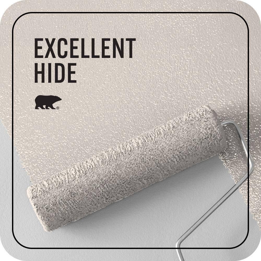 BEHR PREMIUM PLUS 5 gal. #M210-1 Seed Pearl Ceiling Flat Interior Paint & Primer (2)