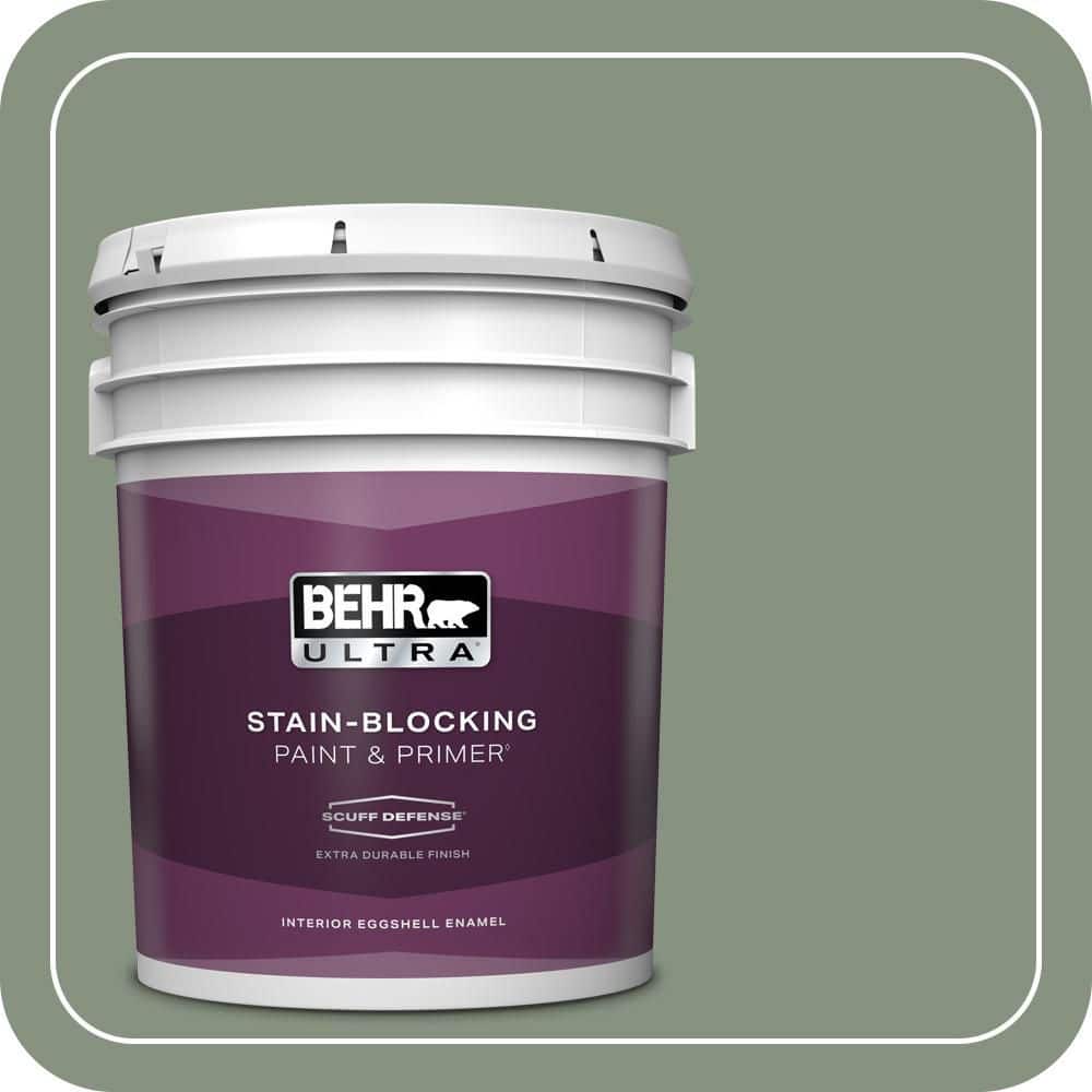 BEHR ULTRA 5 gal. #QE-45 Thistle Extra Durable Eggshell Enamel Interior Paint & Primer