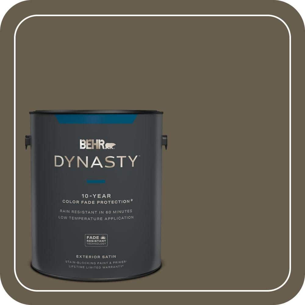 BEHR DYNASTY 1 gal. #N320-7 Primitive Satin Enamel Exterior Stain-Blocking Paint & Primer