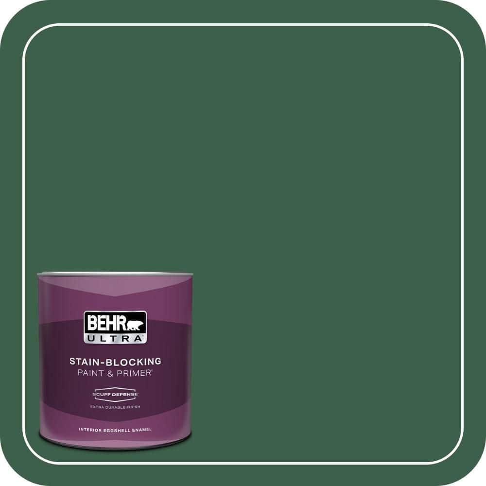 BEHR ULTRA 1 qt. #470D-7 Windy Pine Extra Durable Eggshell Enamel Interior Paint & Primer