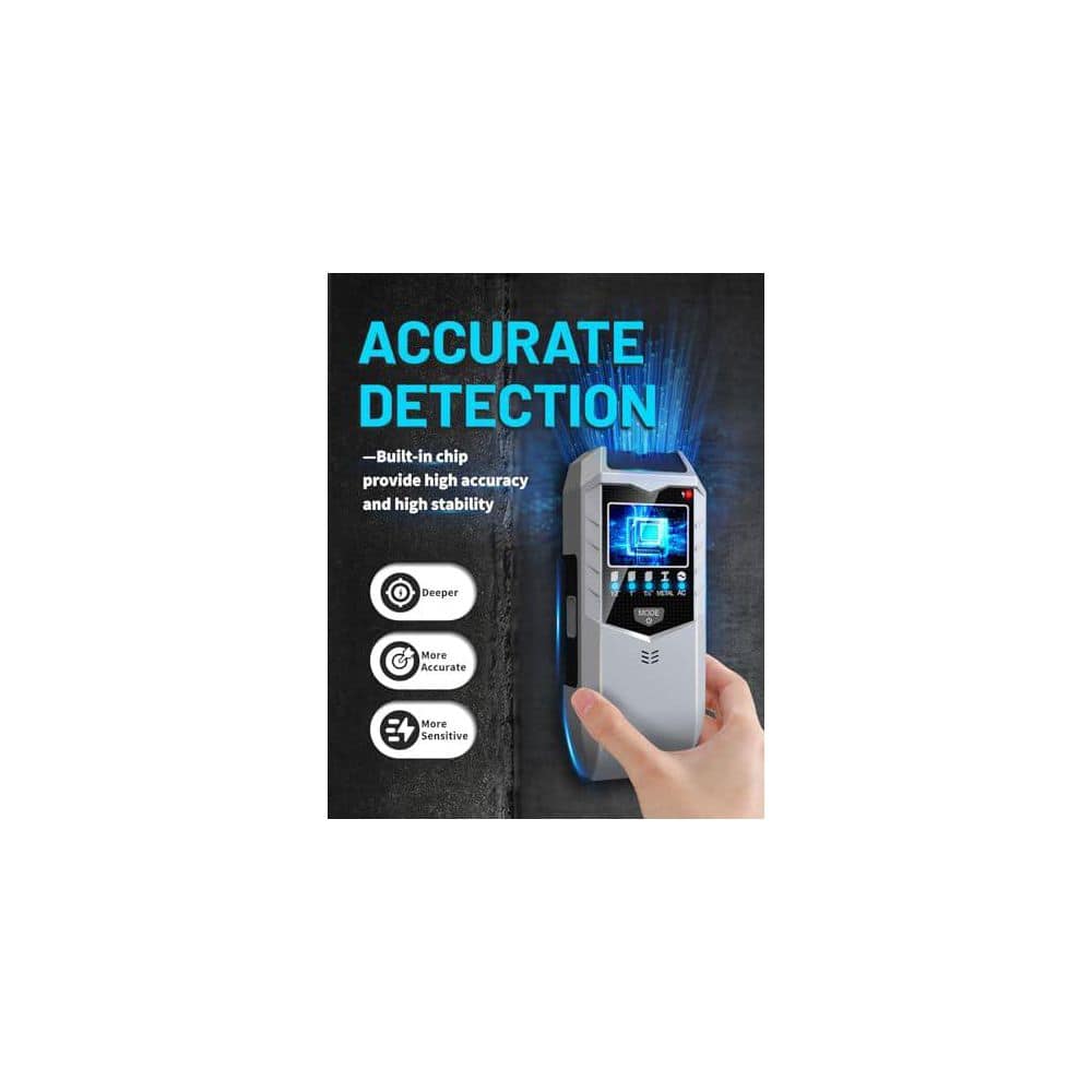 Unbranded 5 in 1 Electronic Stud Finder Wall Scanner Enhanced Accuracy for Wood Metal AC Wires with LCD Display and Audio Alarm (2)