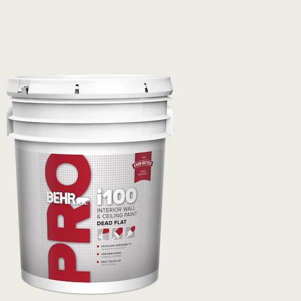 BEHR PRO 5 gal. #BWC-20 Melting Icicles Dead Flat Interior Paint (2)