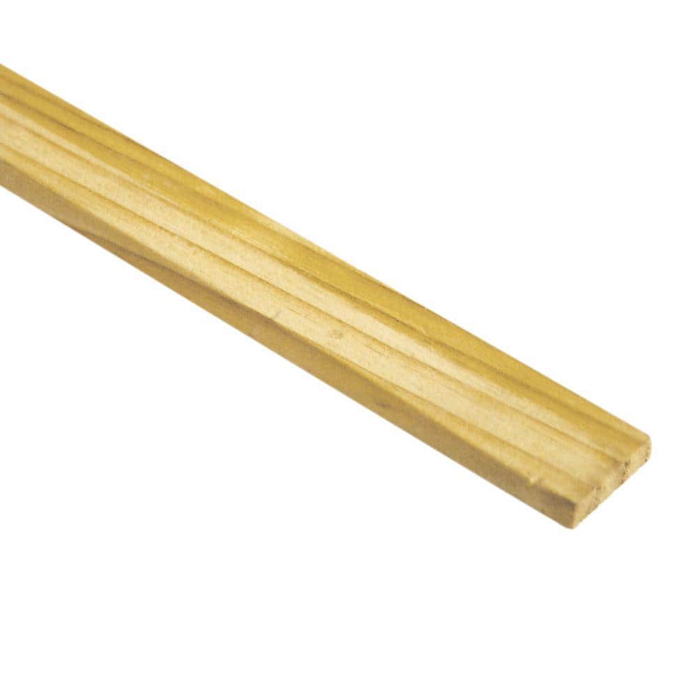 Unbranded 5/16 in. x 1-1/2 in. x 48 in. Untreated Wood Lath (50-Pack)