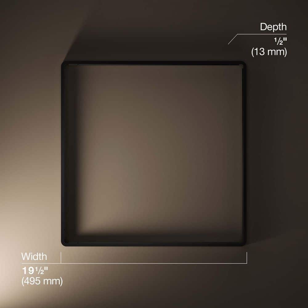 KOHLER Real Rain Overhead Panel Trim in Matte Black (2)