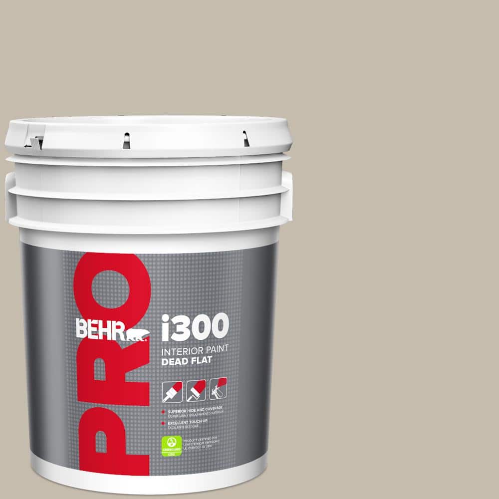 BEHR PRO 5 gal. #HDC-NT-16G Aspen Branch Dead Flat Interior Paint