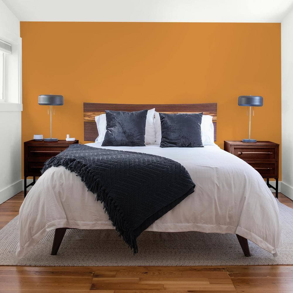 Glidden Diamond 1 qt. PPG1202-7 Ginger Beer Flat Interior Paint with Primer (4)