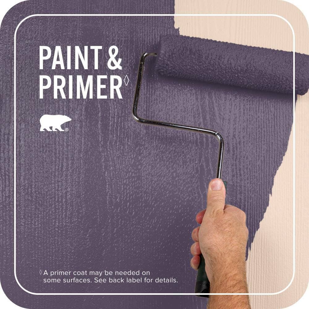 BEHR PREMIUM PLUS 1 qt. #M560-7 Muscat Grape Flat Exterior Paint & Primer (3)
