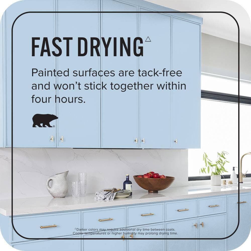 BEHR PREMIUM PLUS #570C-3 Tender Twilight Enamel Interior Stain-Blocking Paint & Primer (3)