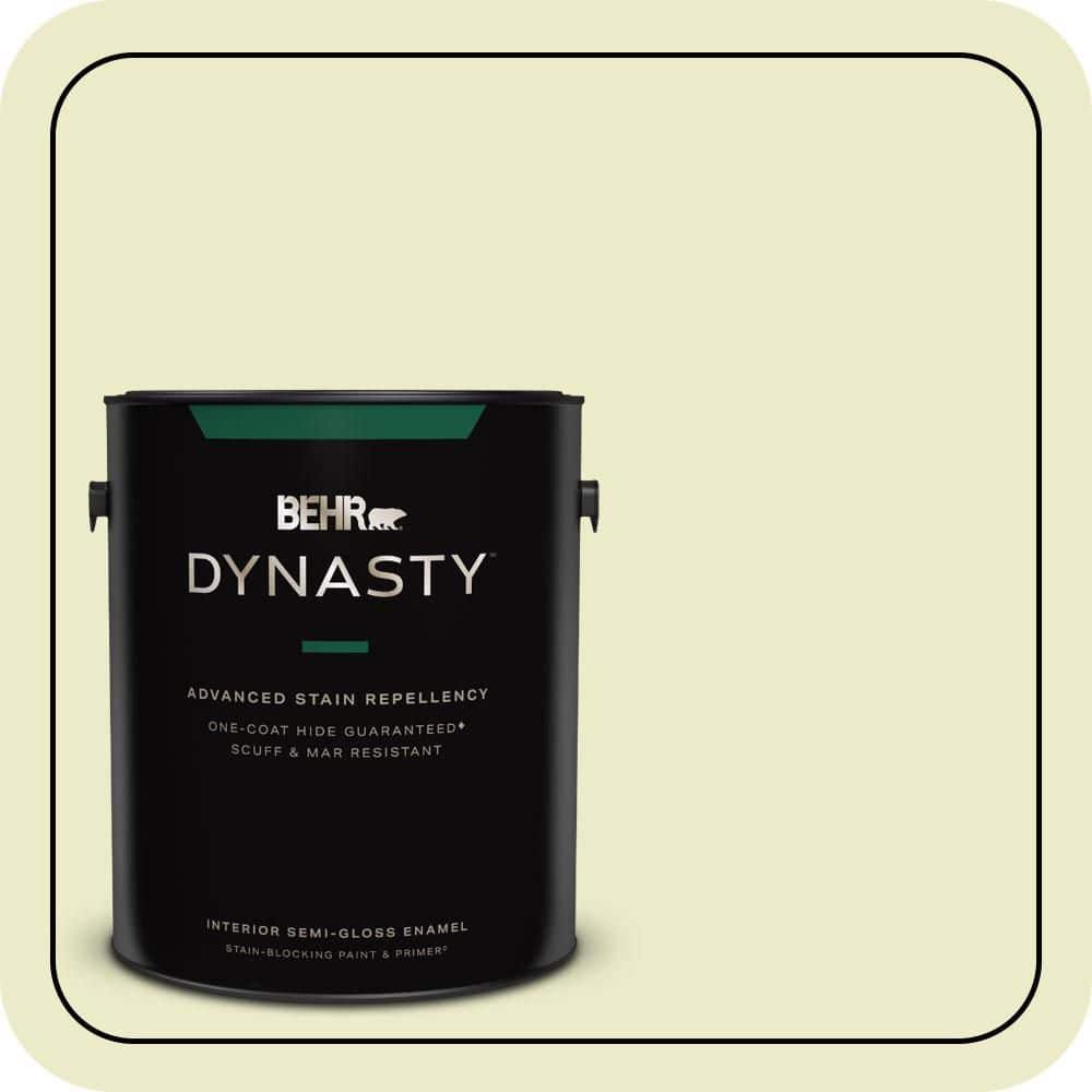 BEHR DYNASTY 1 gal. #P360-2 Iced Green Apple Semi-Gloss Enamel Interior Stain-Blocking Paint & Primer