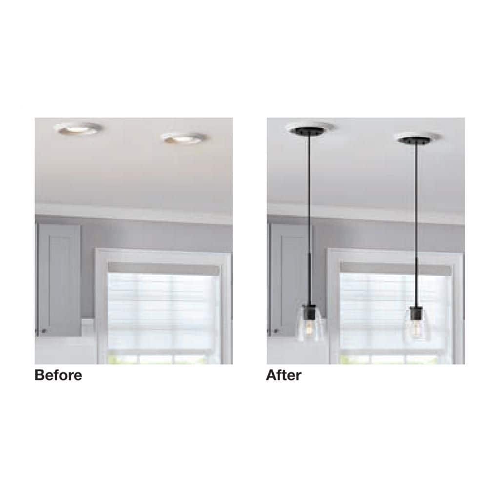 PRIVATE BRAND UNBRANDED 4 in. or 6 in. Recessed Lighting Conversion Kit for Pendants, Chandeliers, and other Fixtures (3)